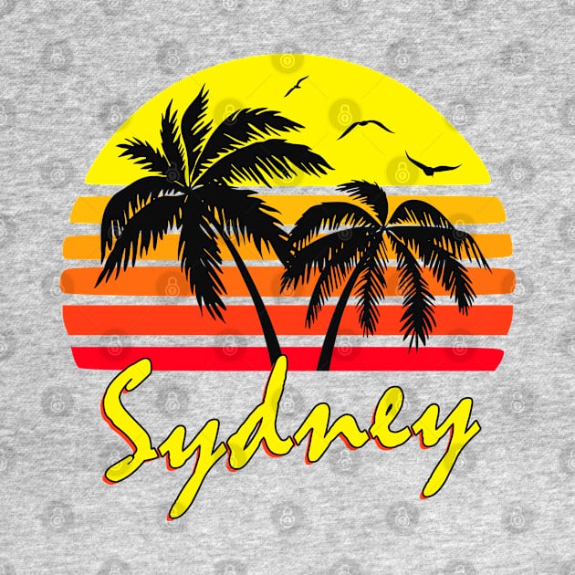 Sydney Australia Retro Sunset by Nerd_art